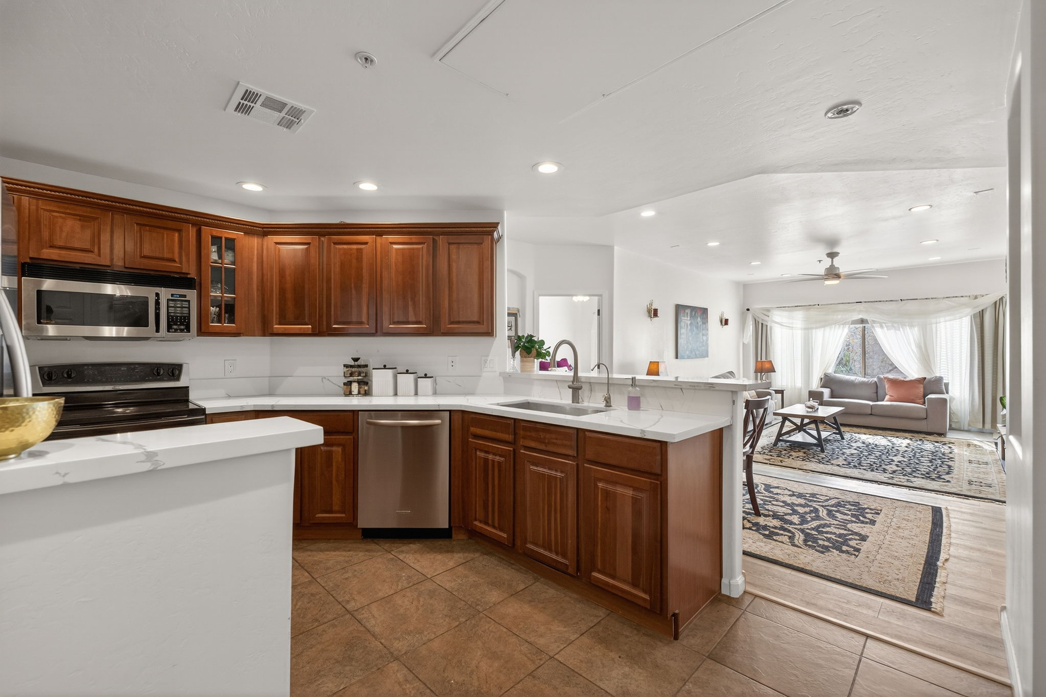 View from entry of luxury Scottsdale condo